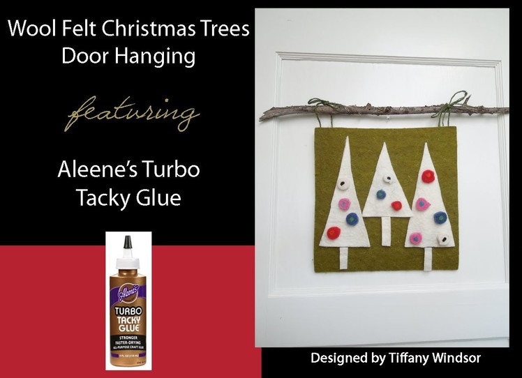 Aleene's Wool Felt Christmas Trees Wall Art by Tiffany Windsor