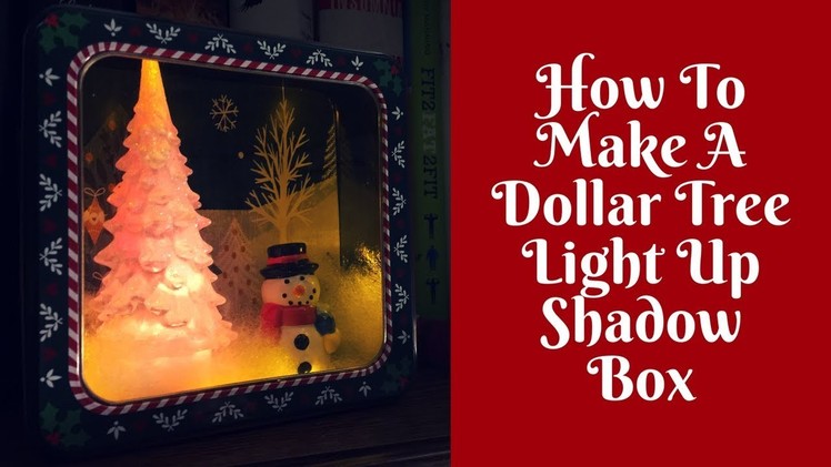 Christmas Crafts: Dollar Tree DIY Shadow Box