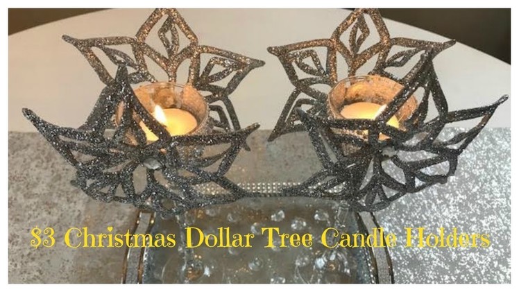 CHRISTMAS DIY - $3 DOLLAR TREE CANDLE HOLDER  * GIVEAWAY CLOSED*