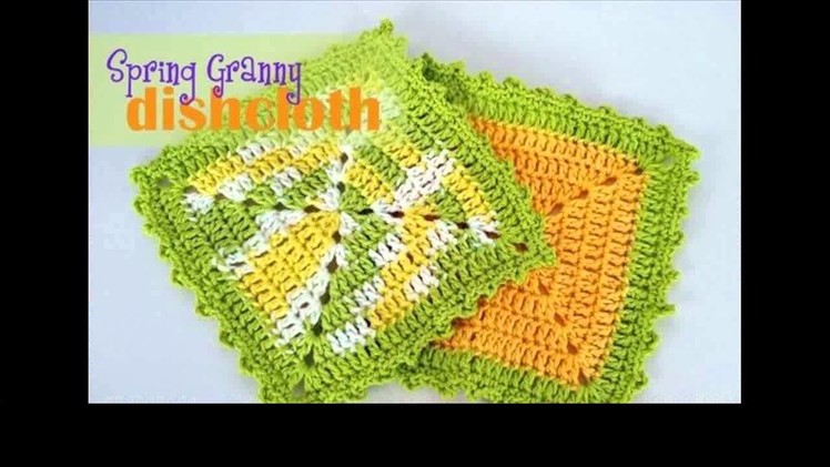 Crochet dishcloth for beginners