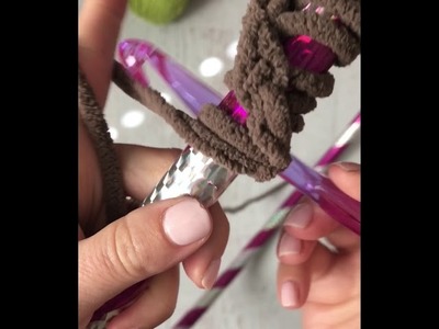 Crocheting around a Hula Hoop