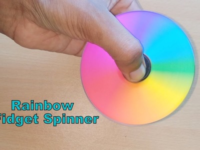 Customize Fidget Spinner-How to Make RAINBOW FIDGET SPINNER