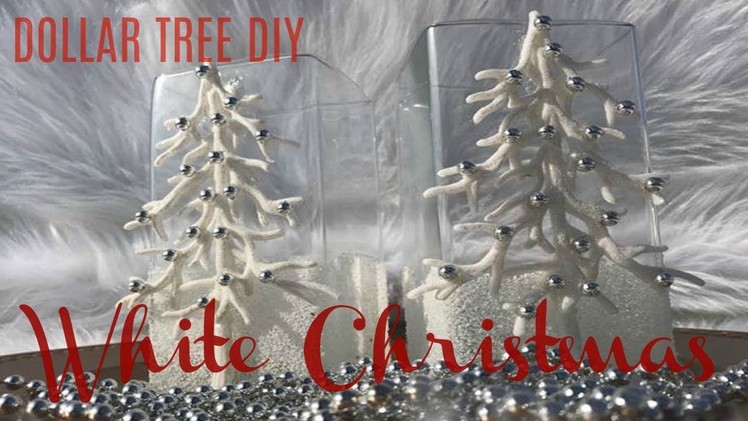 DIY DOLLAR TREE ELAGANT WHITE CHRISTMAS DECOR | GIFT IDEA