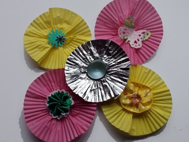 DIY: How To Make Flat Flowers From Cupcake Liners