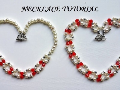 DIY jewelry gift idea. Necklace tutorial. Elegant jewelry making. Handmade jewelry.