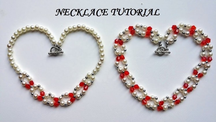 DIY jewelry gift idea. Necklace tutorial. Elegant jewelry making. Handmade jewelry.