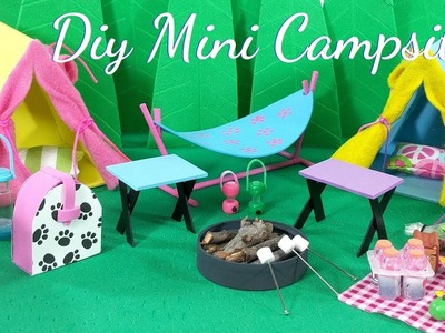 DIY Miniature Campsite Outdoor Scene