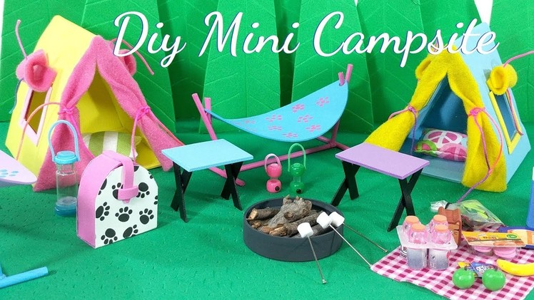 DIY Miniature Campsite Outdoor Scene