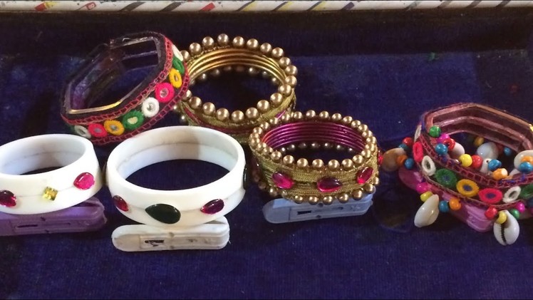DlY Recycle old bangles and transformed into traditional look