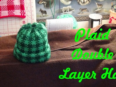 Double Layer Hat in Plaid Fair Isle, Part 2 of 2