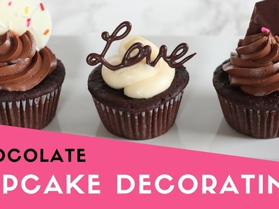 Easy Chocolate Cupcake Decorating | Valentine's Day