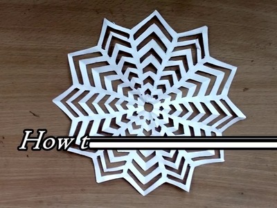 Easy Paper Snowflake Craft - how to make paper snowflakes easy