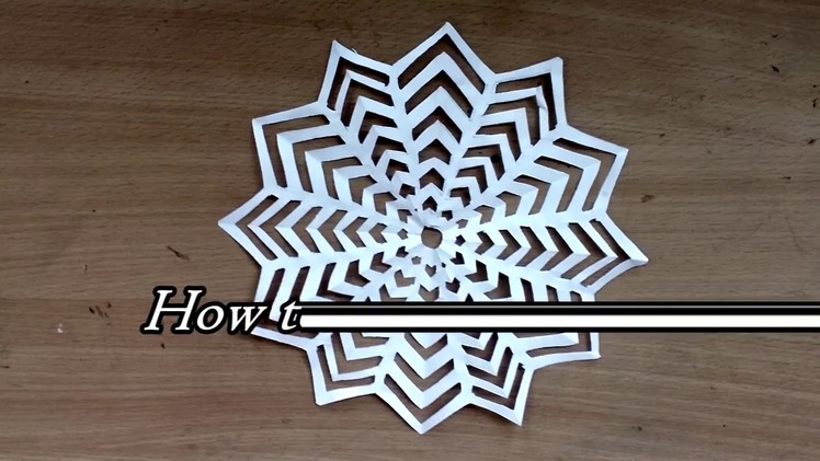 Easy Paper Snowflake Craft - how to make paper snowflakes easy