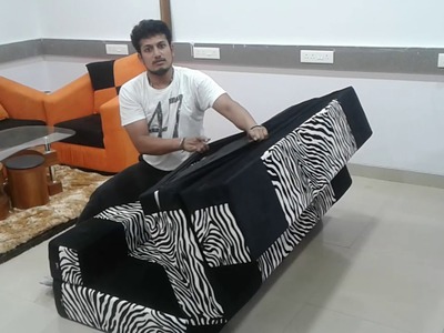 Foldable And Washable Sofa Cum Bed Only For 9999.-