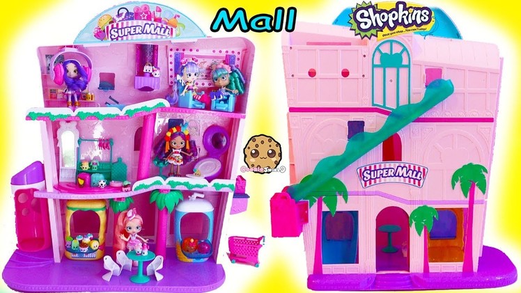 Giant Super Mall Shopkins Shoppies Doll Playset - Surprise Blind Bags - Toy Video
