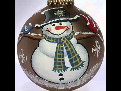 Hand painted personalized christmas ornaments