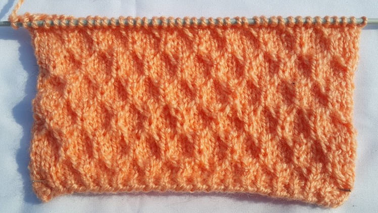 Honeycomb Slip Stitch Knitting Pattern