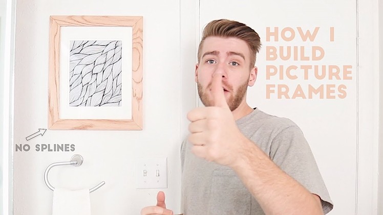 How To Build a Picture Frame - The Best Way | Modern Builds | DIY