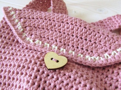 How to crochet an EASY mini backpack. bag