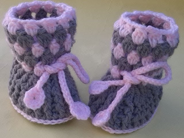 How to crochet baby Booties tutorial