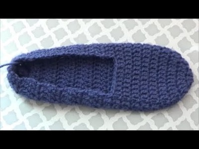 How To Crochet Slippers, Lilu's Handmade Corner Video # 208