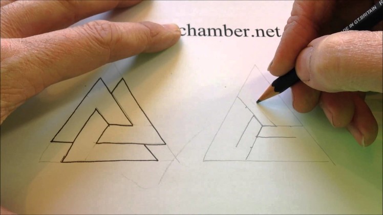 How to Draw Celtic Patterns 121 - Odins Triangle 3of3