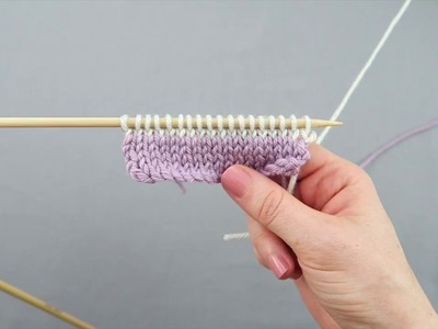 How to knit Stocking Stitch stripes