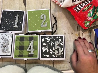 How to make a Quick and Easy Pizza Box Advent Calendar