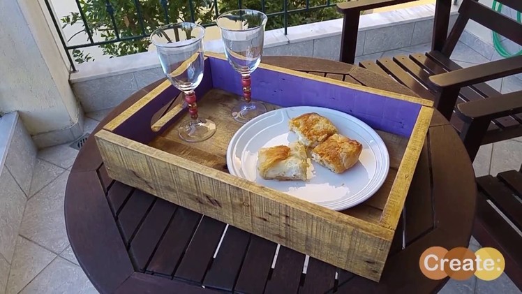 How to make a Rustic serving tray from pallets