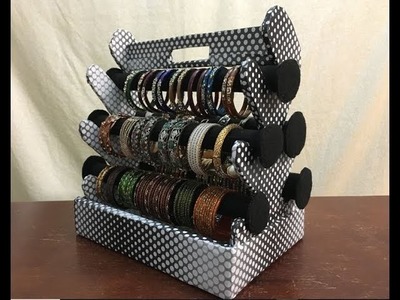 How to make Bangle.Bracelet Stand  ( Two sided with a Handle)