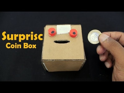 How to Make Cardboard Coin Box - surprisc coin box
