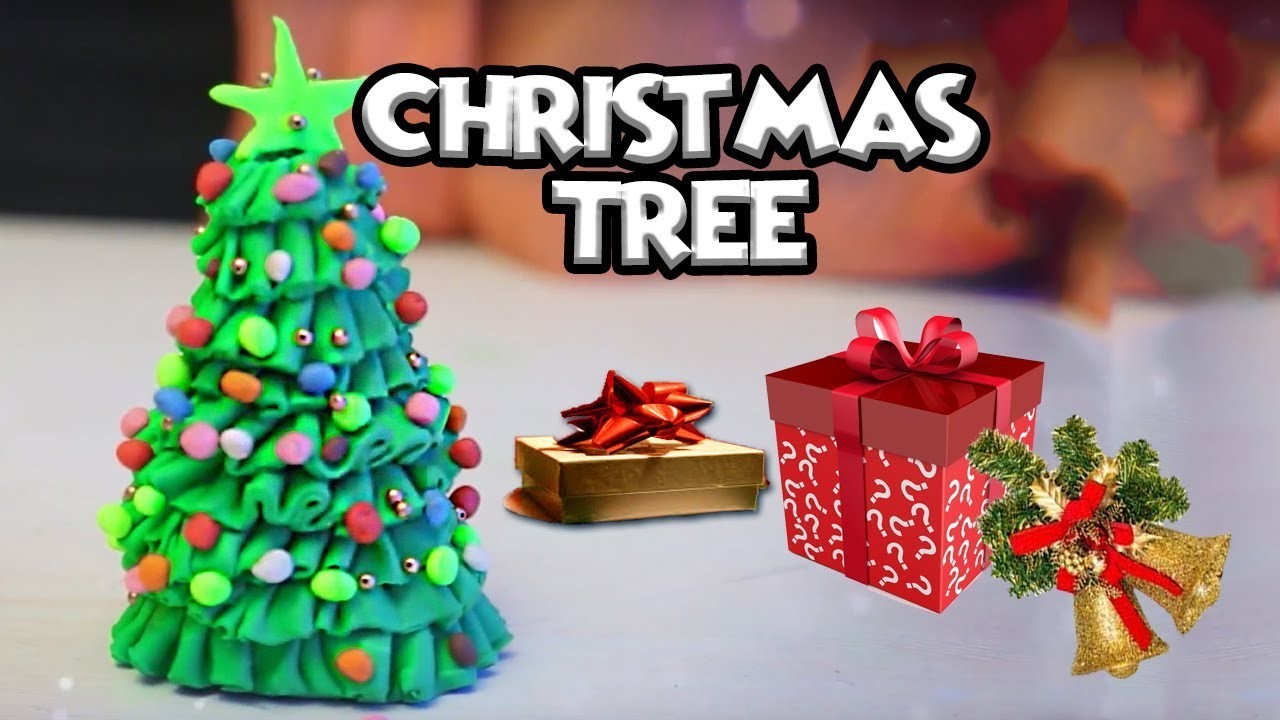 How To Make Christmas Tree With Clay, Christmas Decoration Ideas, Clay