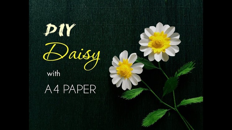 How to make Daisy from A4 paper - HMC Art