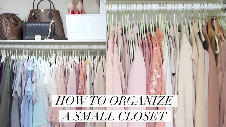 How To Organize A Closet | Small Closet Organization | Closet Tour 2017 Ammeta