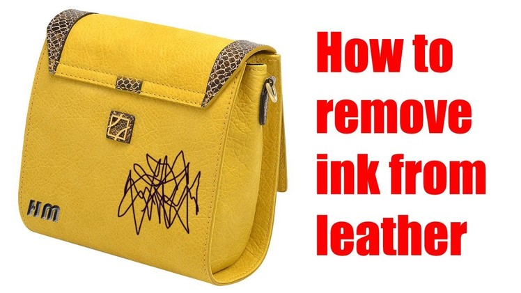 How to remove ink from leather