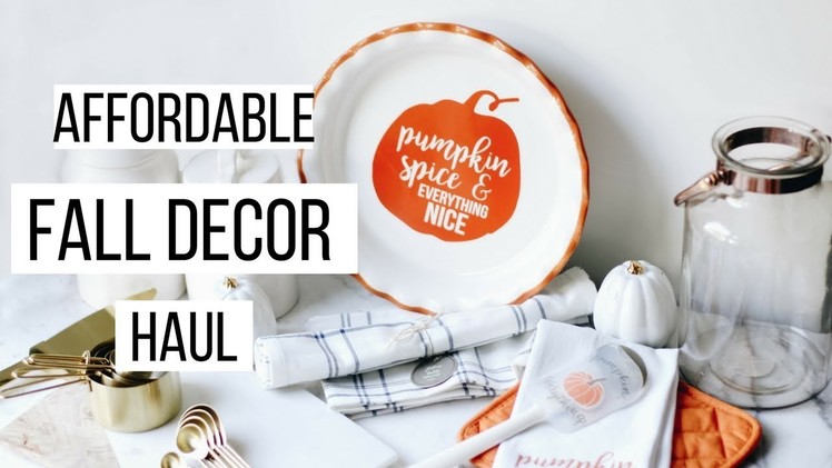 Huge Fall Home Decor Haul! 2017 | Target Dollar Spot | Decorating On A Budget | Farmhouse Style