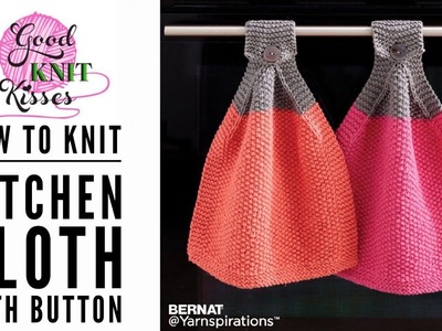 Knit Cloth with Button for your Oven