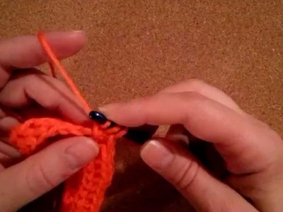 Last stitch to connect a row of fhdc in a loop