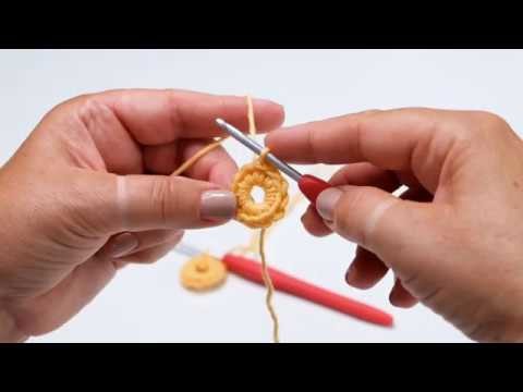 Making a neat crochet ring
