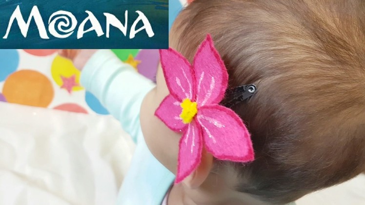 MOANA Flower Hair Clip - Make Your Own - Learn Numbers Colours