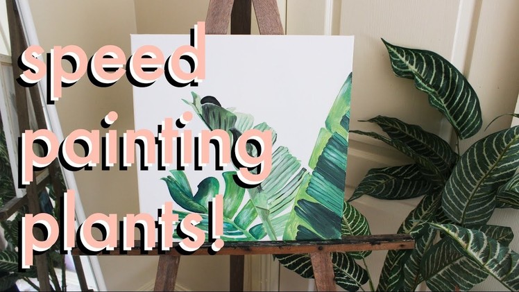 Paint plants with me! (Speed Painting.Timelapse)