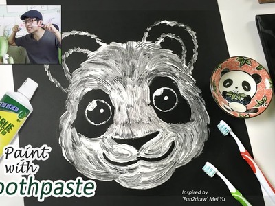 Painting with Toothpaste Art Challenge