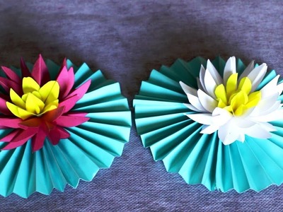 Paper Lotus Flower | Lotus Flowers Making | Paper Flowers | Paper Crafts