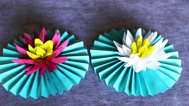 Paper Lotus Flower | Lotus Flowers Making | Paper Flowers | Paper Crafts