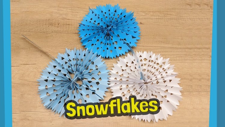 Paper Snowflakes made from two pieces of paper | Easy to make at home
