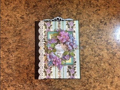 PART 3 TUTORIAL 7 X 9 MINI ALBUM WITH HEARTFELT CREATIONS BLUSHING ROSE   DESIGNS BY SHELLIE