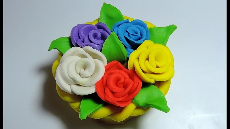 Play Doh: Rose Flower Basket