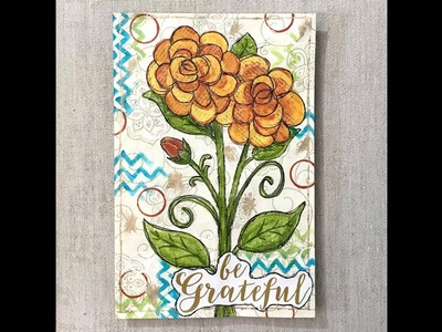 Printing with Celery - Gratitude Envelope Journal