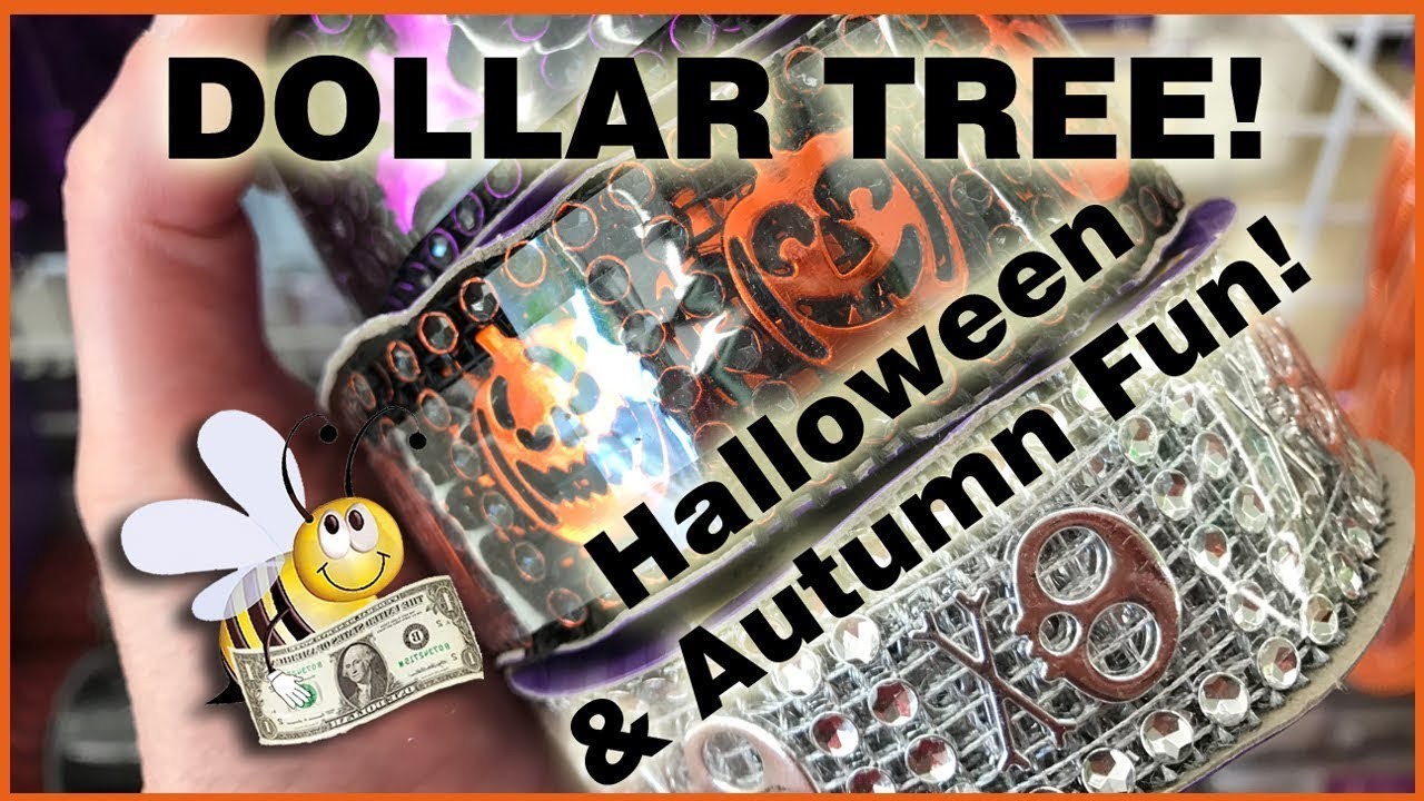 Shop with Me! Dollar Tree Halloween Items NEW Diamond wrap & Felt stickers  August 1