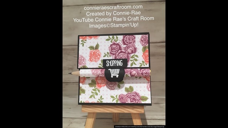 Stampin' Up! with Connie-Rae: Post it Note holder with Covered Pencil